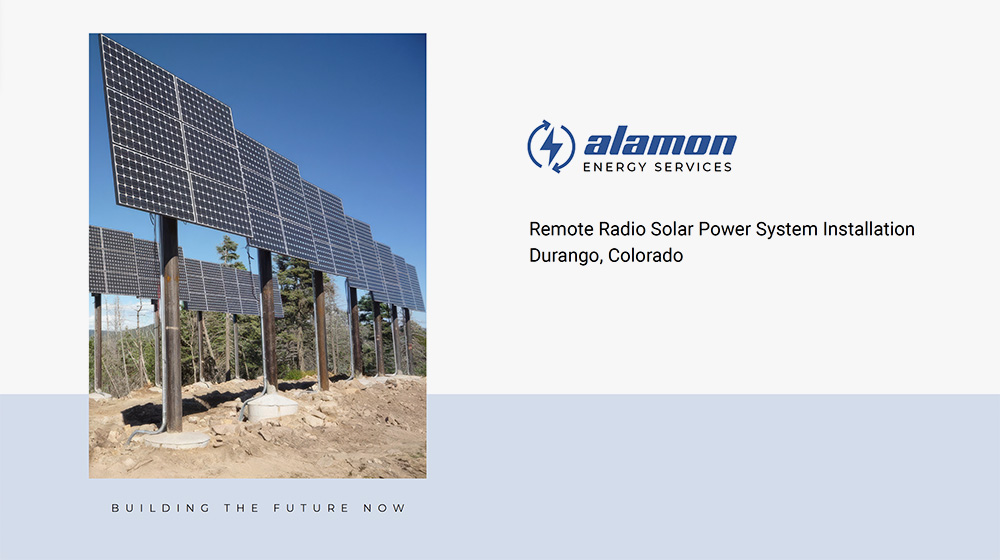 Alamon Energy Services - Remote Radio Solar Power System Installation - Durango, CO