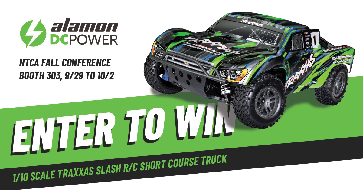 Visit Alamon in booth 303 at the NTCA Fall Conference and enter to win a battery-powered R/C truck!