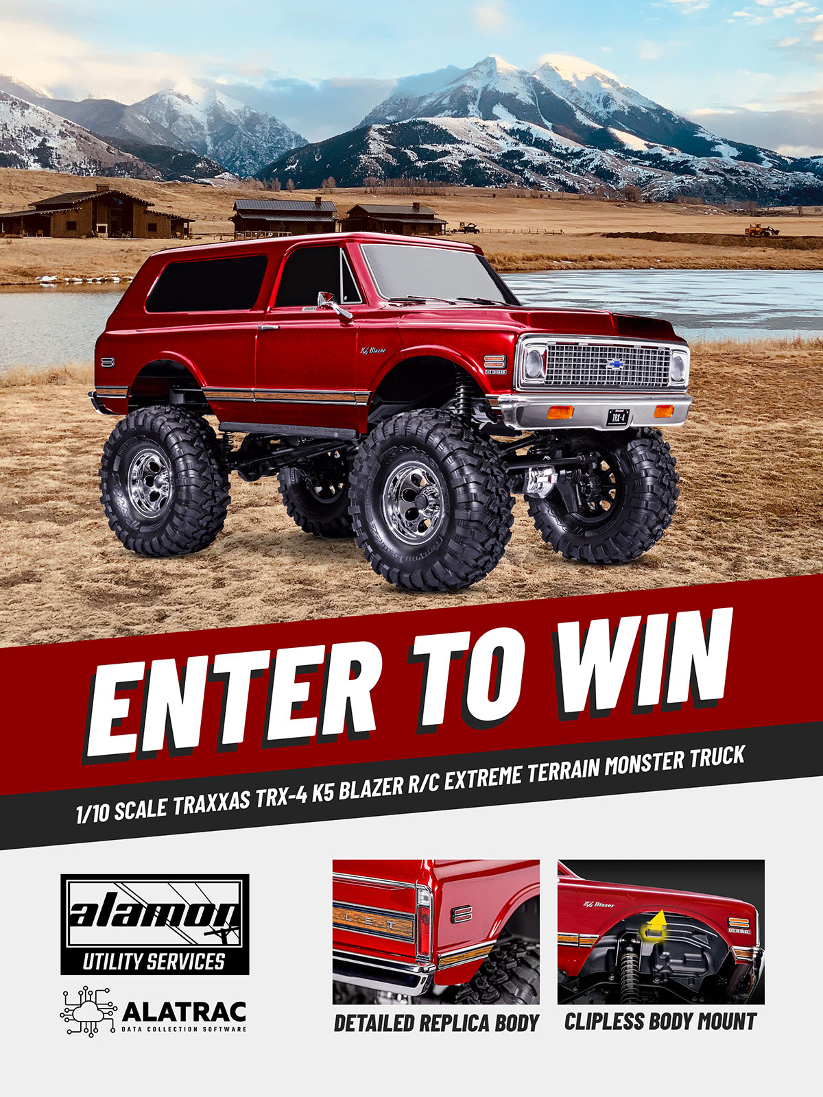 Win a Traxxas RC Vintage 1972 Chevy Blazer at Alamon Booth 1752 at TechAdvantage