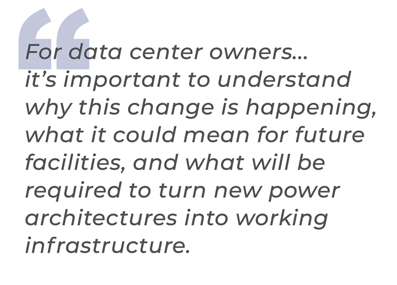 It's important to understand why the change to 800VDC power is happening.
